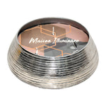 Sagebrook Home 80264-01 6" 15 Oz Spiced Pear Etched Metal Candle, Slvr