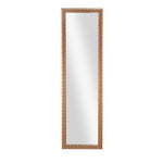 Benzara Rectangular Polystyrene Frame Over The Door Mirror, Brass