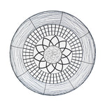 Benzara 34 inch Floral Design Metal Wall Decor, Black