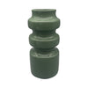 Sagebrook Home 18644-05 Ceramic, 9" Tiered Vase, Dark Sage