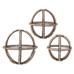 IMAX Worldwide Home Lowley Deco Ball Wall Decor - Set of 3