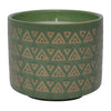 Sagebrook Home 80222 5" 15Oz Aztec Citro Candle, Green