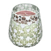 Sagebrook Home 80253-08 5" 18 Oz Casa Pacifica Mosaic Candle, Silver
