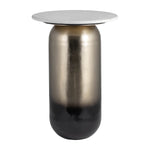 Sagebrook Home 17608-02 Marble/Metal, 16"x23" Side Table, White/Gld