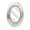 IMAX Worldwide Home Navio Silver Leaf Abstract Wall Mirror
