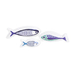 IMAX Worldwide Home Harbor Artwork Fish Plates - Set of 3