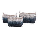 IMAX Worldwide Home Cascade Woven Water Hyacinth Baskets - Set of 3