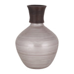 Sagebrook Home 18614 Glass, 22" Wooden Top Vase, Blush