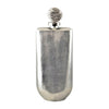 Sagebrook Home 18683-02 Glass, 19" Metallic Bottle Orb Topper, Silver