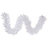 Vickerman A104214 9' Sparkle White Spruce Artificial Christmas Garland Clear Dura-Lit Incandescent Lights
