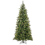 Vickerman 7.5' Cashmere Slim Artificial Christmas Tree Clear Dura-Lit Lights