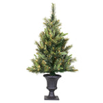 3.5' Cashmere Pine Artificial Christmas Tree Multi-Colored Dura-Lit LED Lights