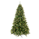 7.5' Cashmere Pine Artificial Christmas Tree Multi-Colored Dura-Lit LED Lights