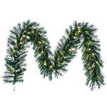 Vickerman A118317 50' Cashmere Artificial Christmas Garland Clear Dura-Lit Incandescent Lights
