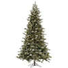 6.5' Frosted Balsam Fir Artificial Christmas Tree Clear Dura-Lit Lights