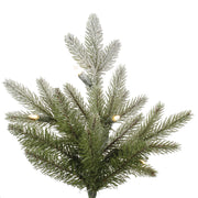 6.5' Frosted Balsam Fir Artificial Christmas Tree Clear Dura-Lit Lights