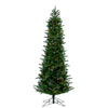 9' Carolina Pencil Spruce Artificial Christmas Tree Colored Dura-LitLED Lights