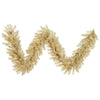 Vickerman A148115Led 9'X 14" White And Gold Artificial Christmas Garland Warm White Dura-Lit Led Lights