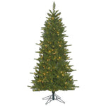 5.5' Durango Spruce Slim Artificial Christmas Tree Clear Dura-Lit Lights