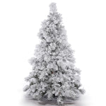 Vickerman 4.5' Flocked Alberta Artificial Christmas Tree Unlit