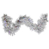 Vickerman A155319Led 9' Flocked Alberta Artificial Christmas Garland Multi-Colored Led Lights