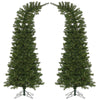 9' x 44'' Green Whimsical Artificial Christmas Tree Warm White LED Lights