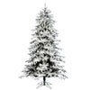 Vickerman 6.5' x 48" Flocked York Spruce Artificial Christmas Tree Unlit.