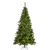 7.5' x 48" Mix EZ Artificial Xmas Tree Clear Dura-Lit Incandescent lights