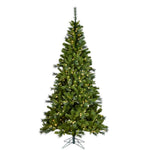 7.5' x 48" Mix EZ Artificial Xmas Tree Clear Dura-Lit Incandescent lights