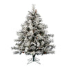 10' x 83" Flocked Cheshire Artificial Christmas Tree Warm White Dura-Lit LED