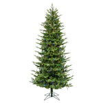 9'x56" Fir Instant Connect Artificial Xmas Tree Colored Dura-Lit LED Mini Light