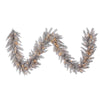 Vickerman A193115Led 9' X 14" Platinum Fir Artificial Christmas Garland Warm White Dura-Lit Led Lights
