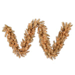 Vickerman A193315 9' X 14" Gold Fir Artificial Christmas Garland Clear Dura-Lit Incandescent Lights