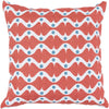 Benzara BM228880 Fabric Throw Pillow with Bow Tie Pattern and Polka Dots, Orange
