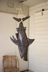 Kalalou A6147 Hanging Rustic Metal Shark With Rope