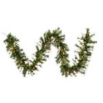 Vickerman A801713Led 9' Mixed Country Pine Artificial Christmas Garland Warm White Dura-Lit Led Lights