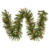Vickerman A801713 9' Mixed Country Pine Artificial Christmas Garland Clear Dura-Lit Incandescent Lights