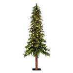 Vickerman A801971LED 7' Mixed Country Alpine Artificial Christmas Tree Warm White Dura-Lit LED Lights