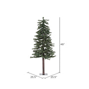 Vickerman A805140 4' Natural Alpine Artificial Christmas Tree Unlit