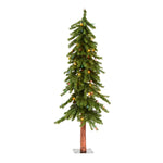 Vickerman A805142 4' Natural Alpine Artificial Christmas Tree Multi-Colored Incandescent Lights