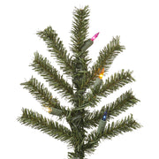 Vickerman A805122 2' Natural Alpine Artificial Christmas Tree Multi-Colored Incandescent Lights