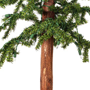 Vickerman A805181LED 2' 3' 4' Natural Alpine Artificial Christmas Tree Set Warm White LED Lights Set of 3