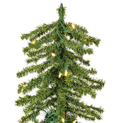 Vickerman A805181LED 2' 3' 4' Natural Alpine Artificial Christmas Tree Set Warm White LED Lights Set of 3