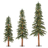 Vickerman A805184LED 4' 5' 6' Natural Alpine Artificial Christmas Tree Set Warm White LED Lights Set of 3