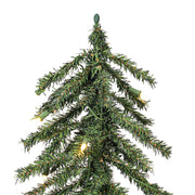 Vickerman A805184LED 4' 5' 6' Natural Alpine Artificial Christmas Tree Set Warm White LED Lights Set of 3