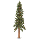 Vickerman A805192LED 8' x 50" Natural Alpine Artificial Christmas Tree Multi-colored LED Lights