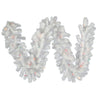 Vickerman A805817Led 9' Crystal White Spruce Artificial Christmas Garland Multi-Colored Led Mini Lights
