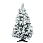 Vickerman  36" Flocked Alaskan Pine Artificial Christmas Tree Unlit