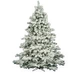 Vickerman  6.5' Flocked Alaskan Pine Artificial Christmas Tree Unlit