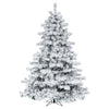 Vickerman 7.5' Pine Artificial Xmas Tree Pure White Single Mold  LED  lights